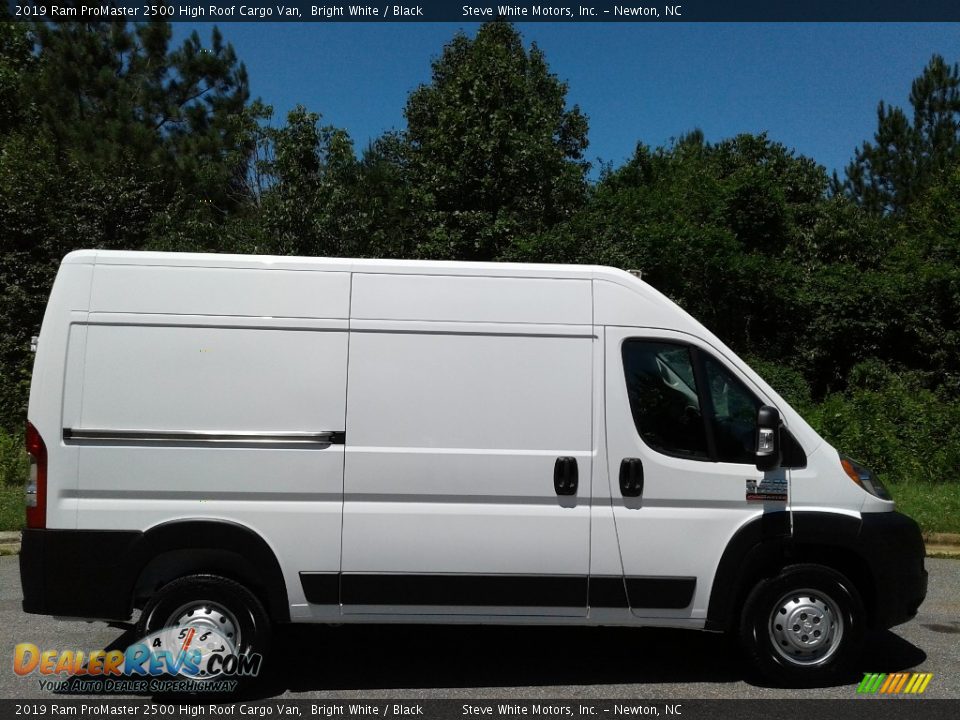 2019 Ram ProMaster 2500 High Roof Cargo Van Bright White / Black Photo #5