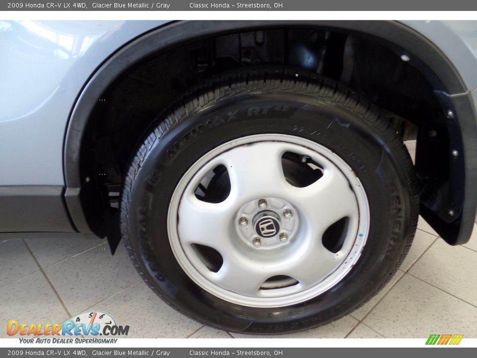 2009 Honda CR-V LX 4WD Glacier Blue Metallic / Gray Photo #33