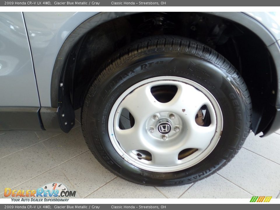 2009 Honda CR-V LX 4WD Glacier Blue Metallic / Gray Photo #35