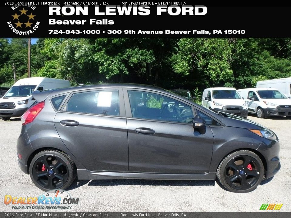 2019 Ford Fiesta ST Hatchback Magnetic / Charcoal Black Photo #1