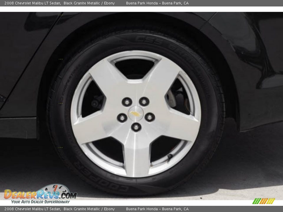 2008 Chevrolet Malibu LT Sedan Black Granite Metallic / Ebony Photo #34