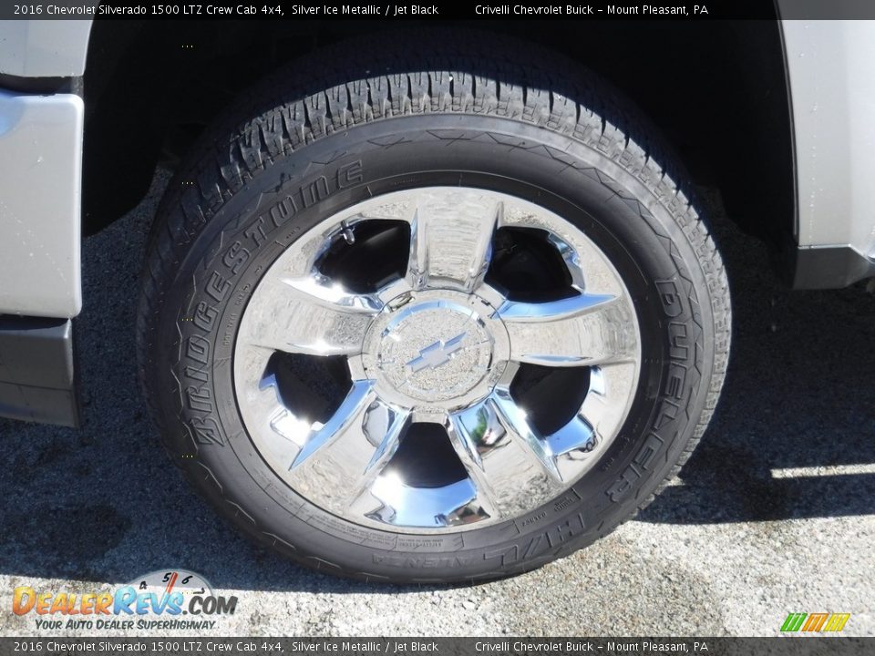 2016 Chevrolet Silverado 1500 LTZ Crew Cab 4x4 Silver Ice Metallic / Jet Black Photo #4