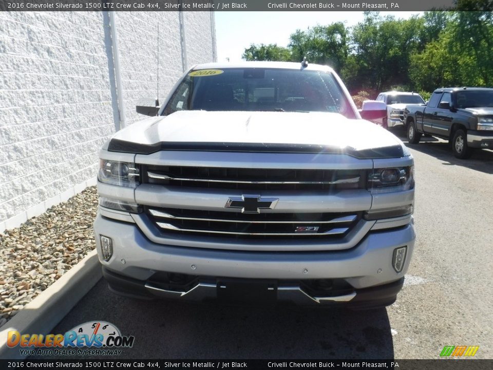 2016 Chevrolet Silverado 1500 LTZ Crew Cab 4x4 Silver Ice Metallic / Jet Black Photo #7