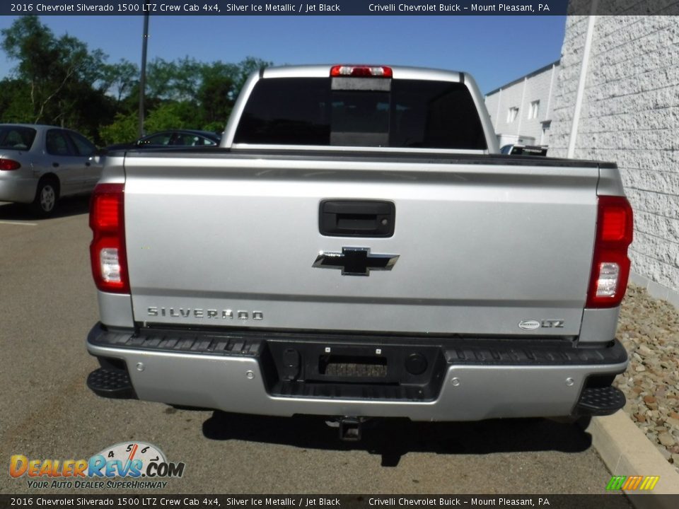 2016 Chevrolet Silverado 1500 LTZ Crew Cab 4x4 Silver Ice Metallic / Jet Black Photo #10