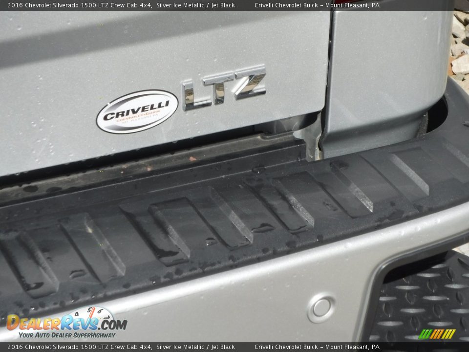 2016 Chevrolet Silverado 1500 LTZ Crew Cab 4x4 Silver Ice Metallic / Jet Black Photo #11