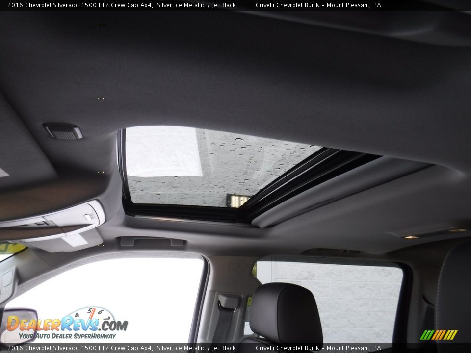 2016 Chevrolet Silverado 1500 LTZ Crew Cab 4x4 Silver Ice Metallic / Jet Black Photo #17