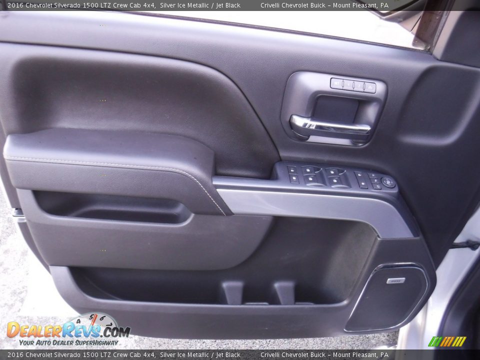 2016 Chevrolet Silverado 1500 LTZ Crew Cab 4x4 Silver Ice Metallic / Jet Black Photo #18