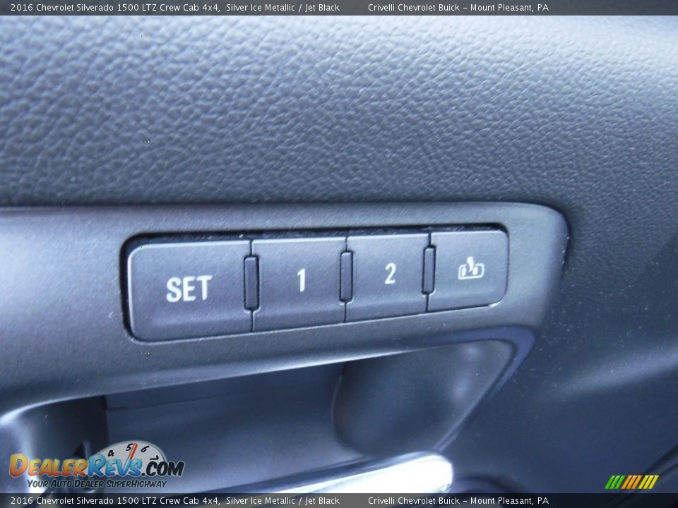 2016 Chevrolet Silverado 1500 LTZ Crew Cab 4x4 Silver Ice Metallic / Jet Black Photo #19