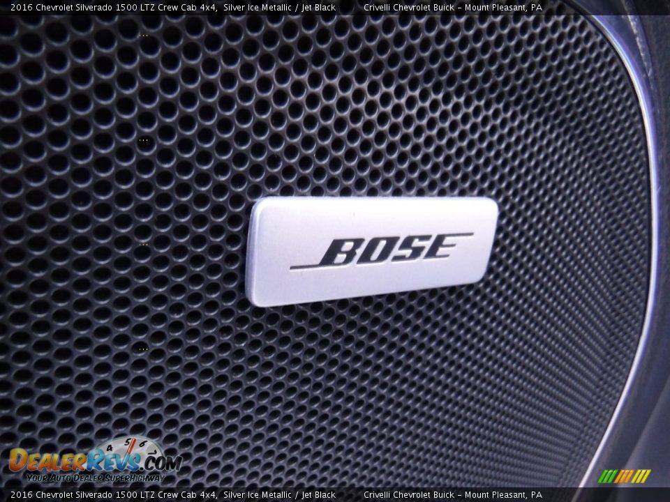 2016 Chevrolet Silverado 1500 LTZ Crew Cab 4x4 Silver Ice Metallic / Jet Black Photo #20