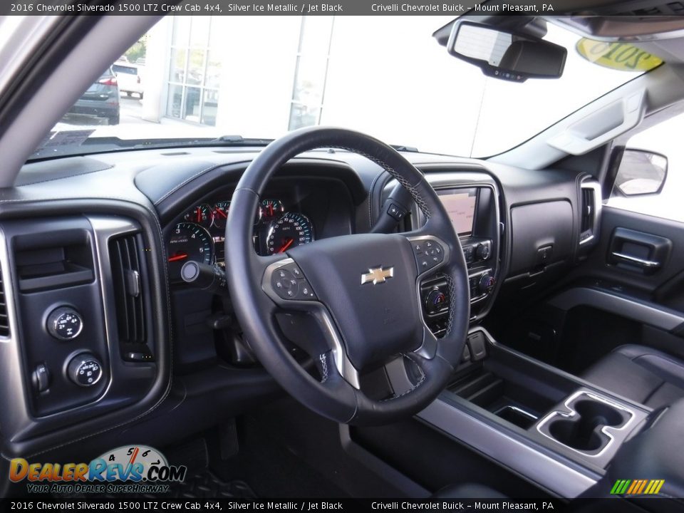 2016 Chevrolet Silverado 1500 LTZ Crew Cab 4x4 Silver Ice Metallic / Jet Black Photo #21