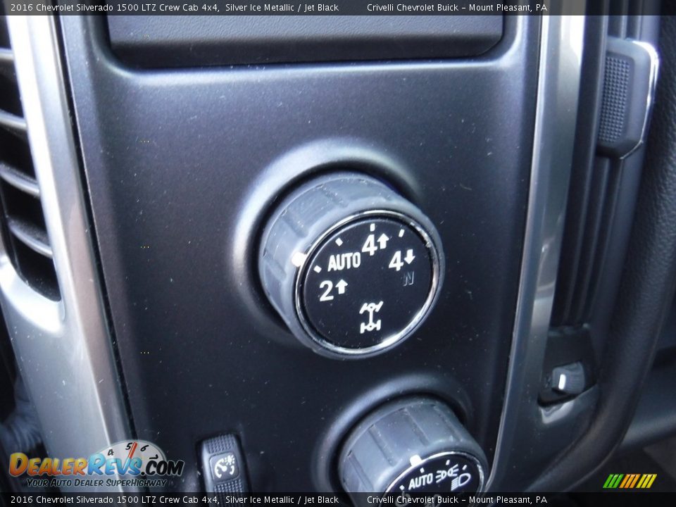 2016 Chevrolet Silverado 1500 LTZ Crew Cab 4x4 Silver Ice Metallic / Jet Black Photo #22