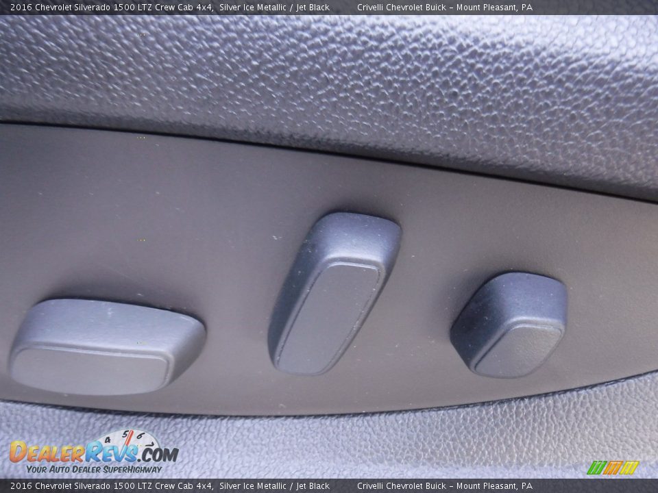 2016 Chevrolet Silverado 1500 LTZ Crew Cab 4x4 Silver Ice Metallic / Jet Black Photo #24