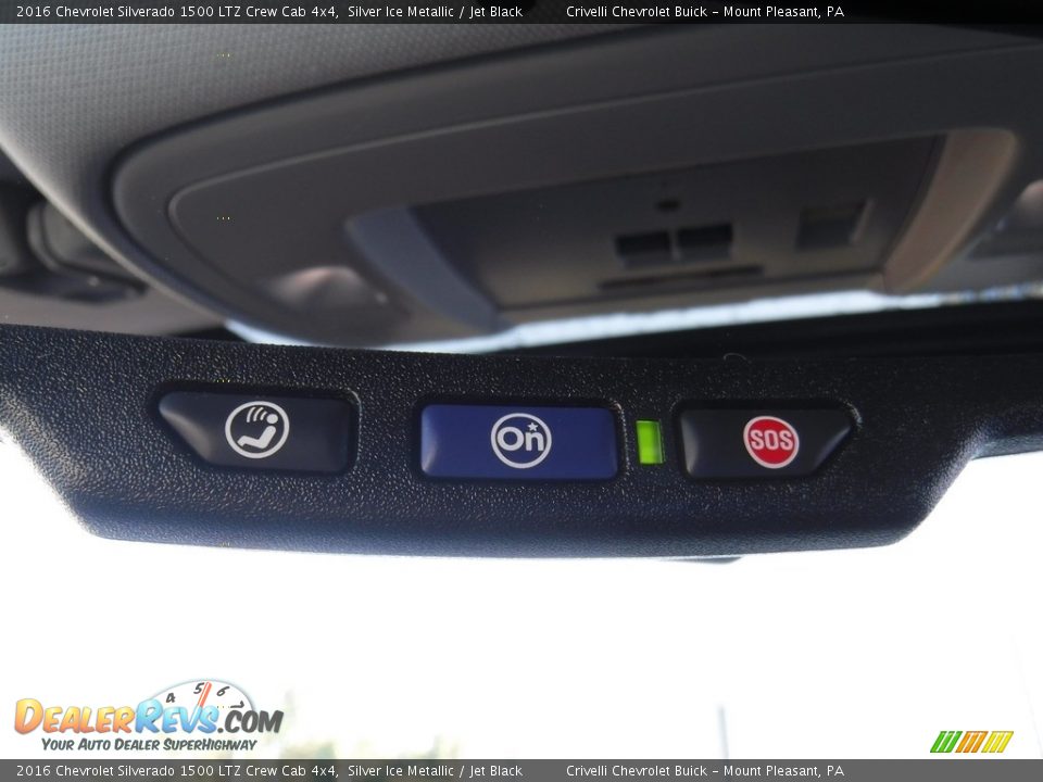 2016 Chevrolet Silverado 1500 LTZ Crew Cab 4x4 Silver Ice Metallic / Jet Black Photo #26