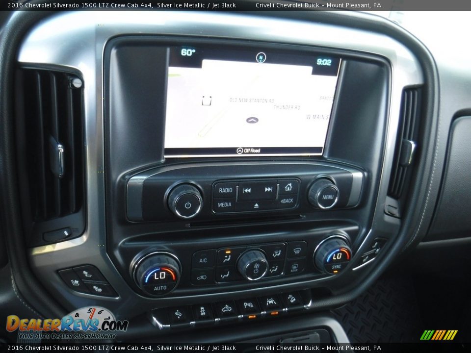 2016 Chevrolet Silverado 1500 LTZ Crew Cab 4x4 Silver Ice Metallic / Jet Black Photo #27
