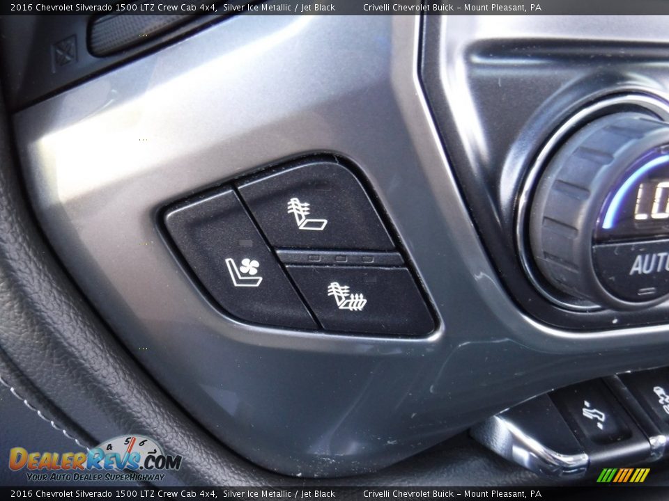 2016 Chevrolet Silverado 1500 LTZ Crew Cab 4x4 Silver Ice Metallic / Jet Black Photo #30