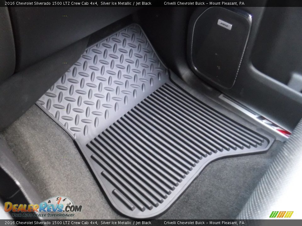 2016 Chevrolet Silverado 1500 LTZ Crew Cab 4x4 Silver Ice Metallic / Jet Black Photo #35