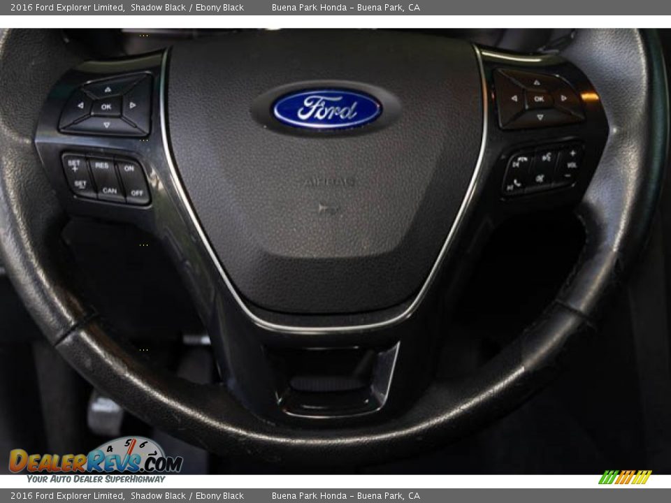 2016 Ford Explorer Limited Shadow Black / Ebony Black Photo #14