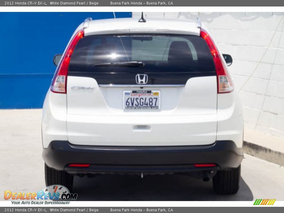 2012 Honda CR-V EX-L White Diamond Pearl / Beige Photo #9