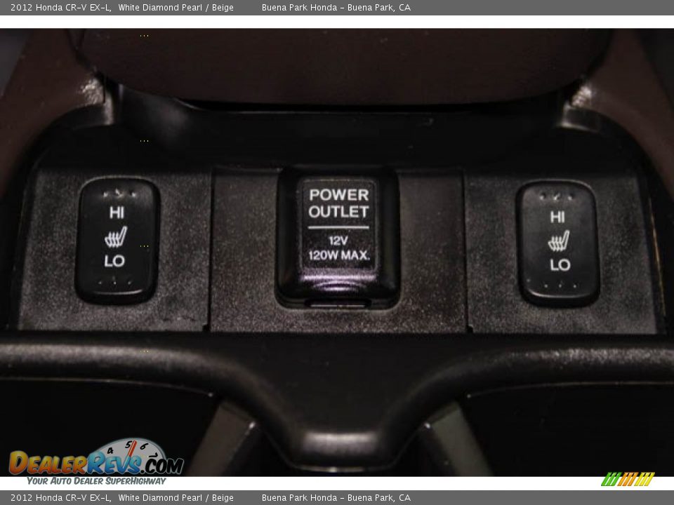 2012 Honda CR-V EX-L White Diamond Pearl / Beige Photo #12
