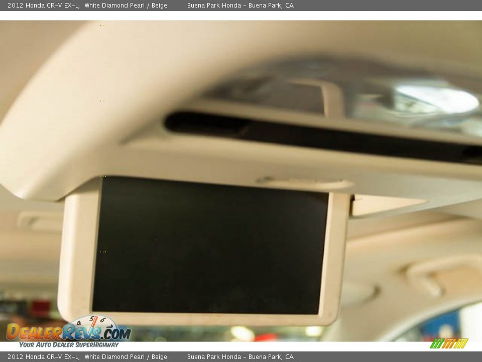 2012 Honda CR-V EX-L White Diamond Pearl / Beige Photo #15