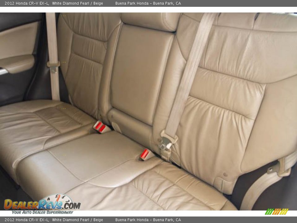 2012 Honda CR-V EX-L White Diamond Pearl / Beige Photo #16