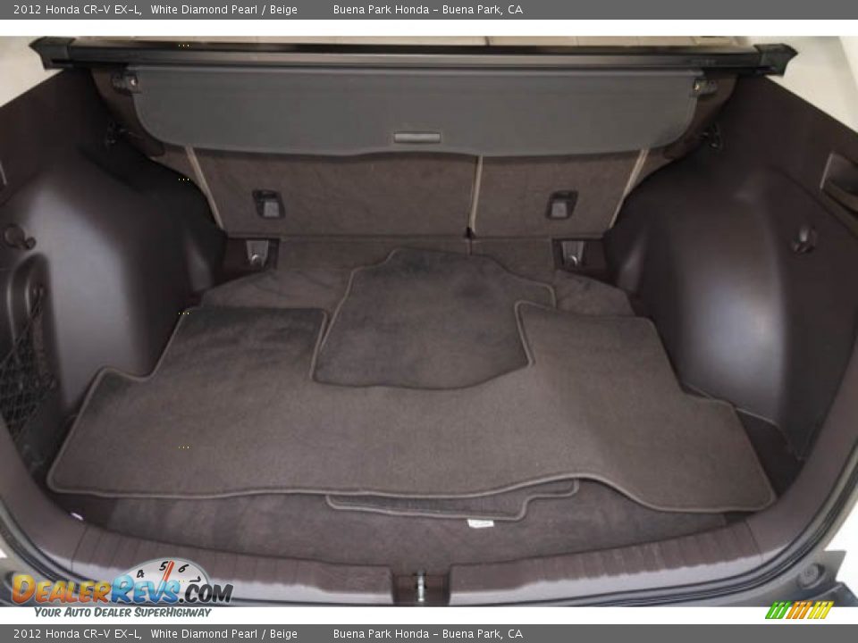 2012 Honda CR-V EX-L White Diamond Pearl / Beige Photo #17