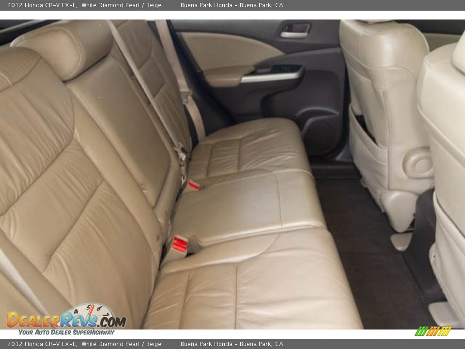 2012 Honda CR-V EX-L White Diamond Pearl / Beige Photo #18