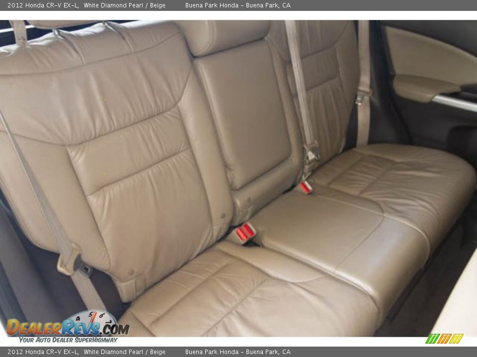 2012 Honda CR-V EX-L White Diamond Pearl / Beige Photo #19