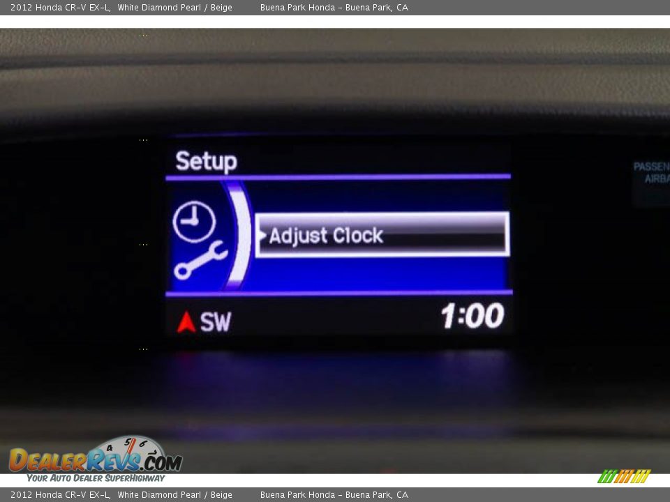 2012 Honda CR-V EX-L White Diamond Pearl / Beige Photo #22