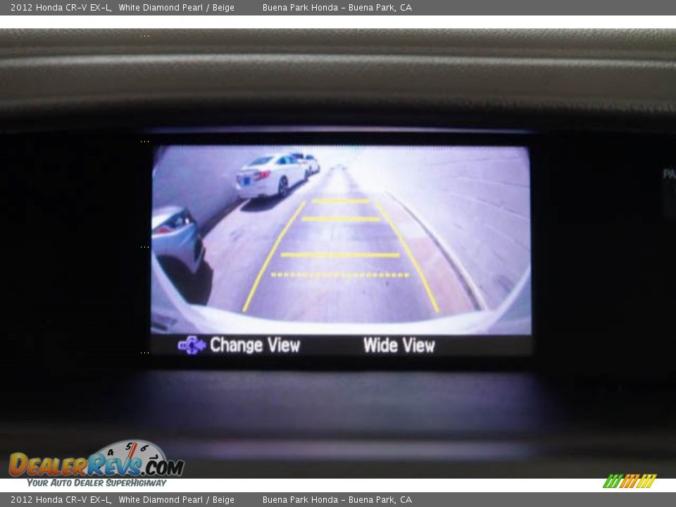 2012 Honda CR-V EX-L White Diamond Pearl / Beige Photo #24