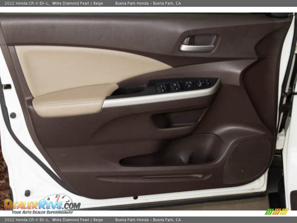 2012 Honda CR-V EX-L White Diamond Pearl / Beige Photo #25