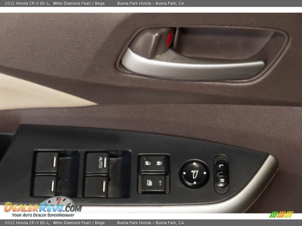 2012 Honda CR-V EX-L White Diamond Pearl / Beige Photo #26