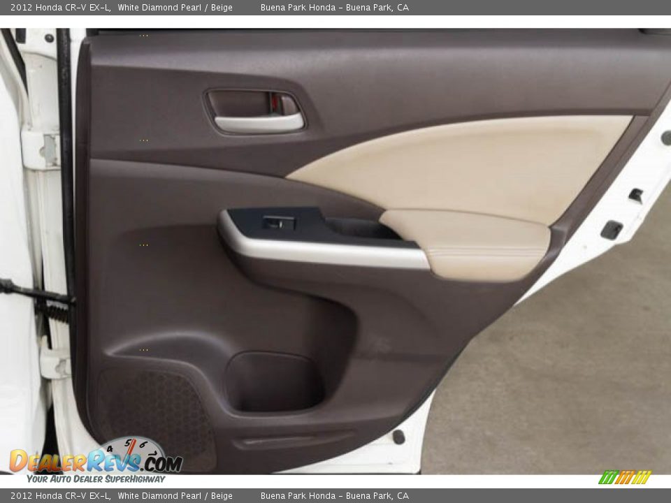2012 Honda CR-V EX-L White Diamond Pearl / Beige Photo #28