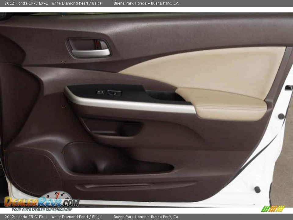 2012 Honda CR-V EX-L White Diamond Pearl / Beige Photo #29
