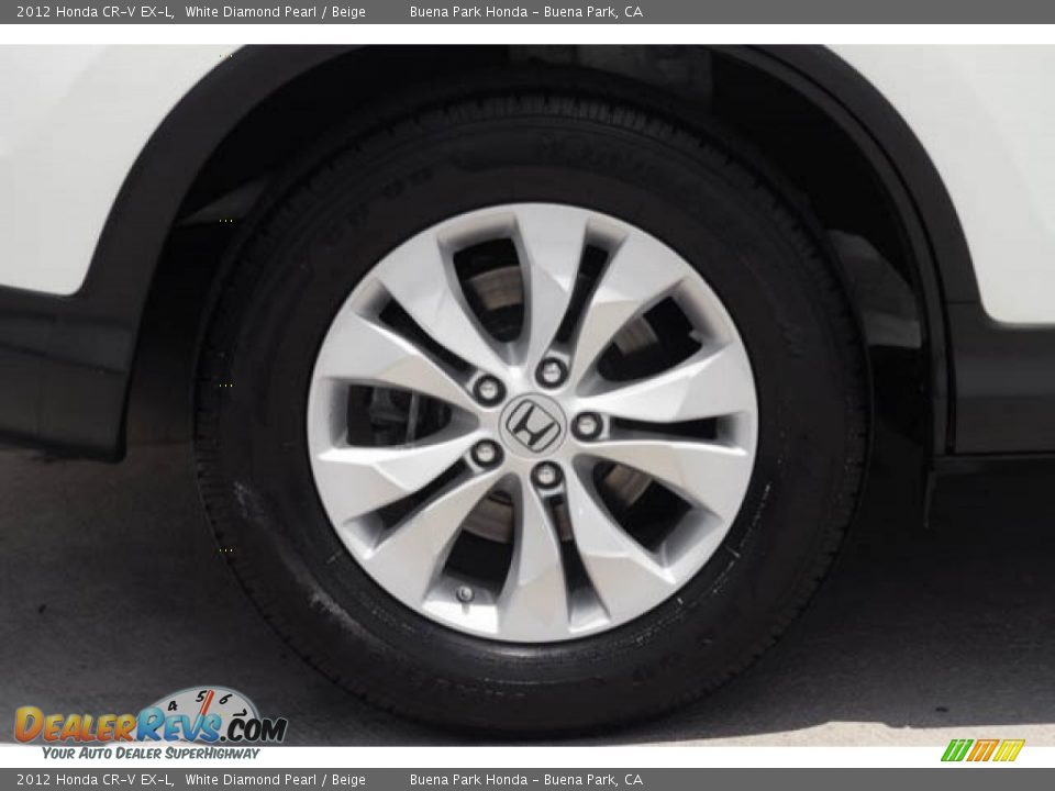 2012 Honda CR-V EX-L White Diamond Pearl / Beige Photo #31
