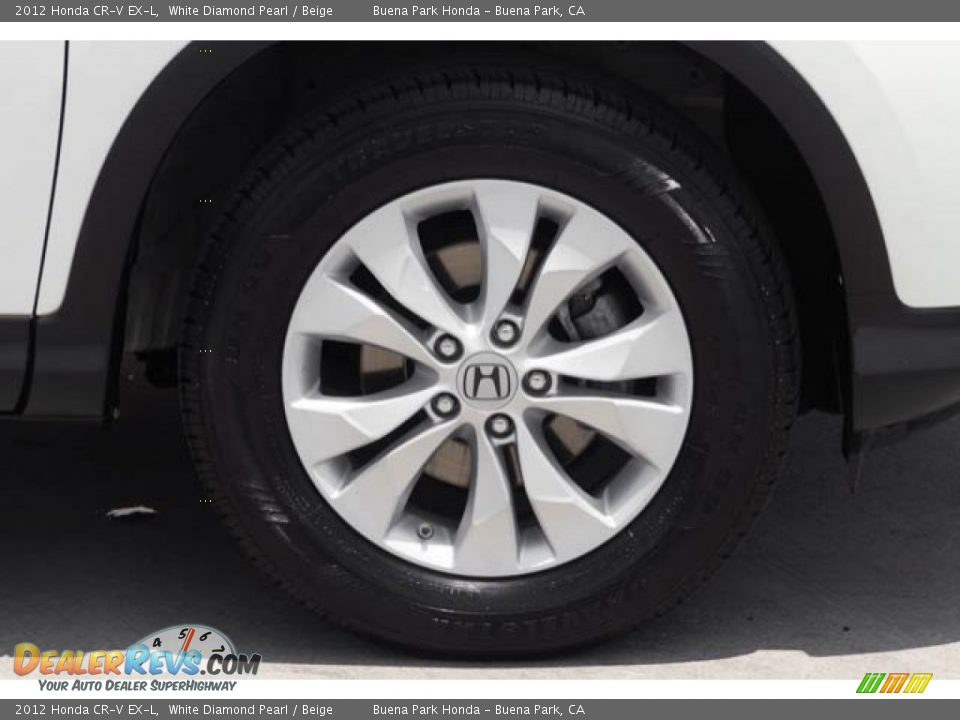 2012 Honda CR-V EX-L White Diamond Pearl / Beige Photo #32
