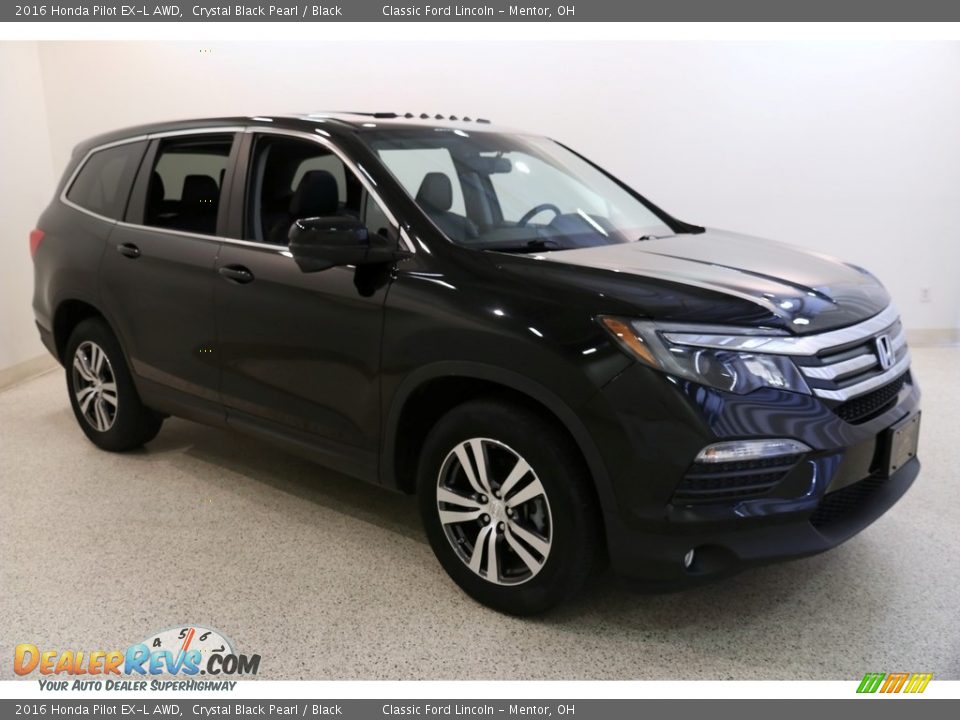 2016 Honda Pilot EX-L AWD Crystal Black Pearl / Black Photo #1