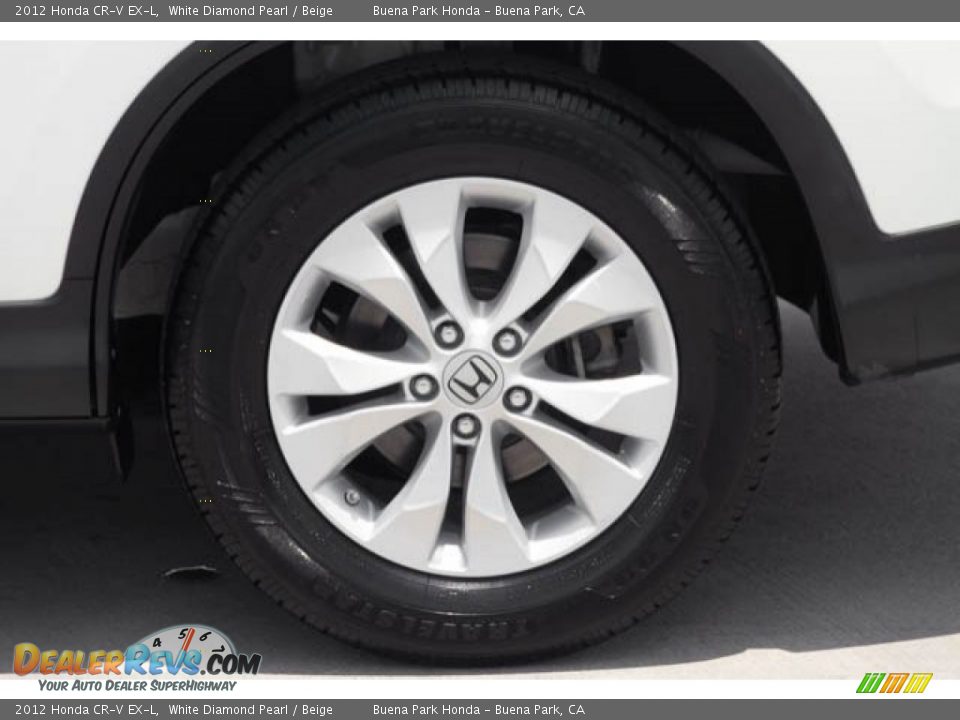 2012 Honda CR-V EX-L White Diamond Pearl / Beige Photo #33