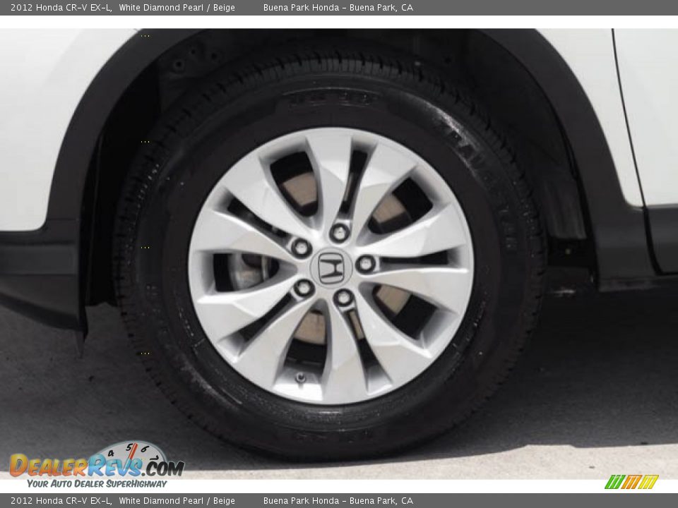 2012 Honda CR-V EX-L White Diamond Pearl / Beige Photo #34