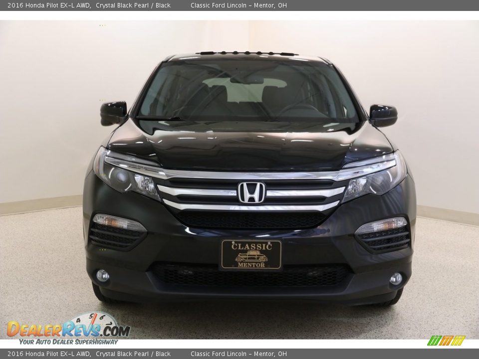 2016 Honda Pilot EX-L AWD Crystal Black Pearl / Black Photo #2
