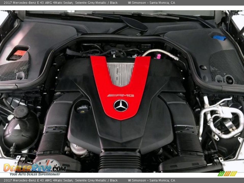 2017 Mercedes-Benz E 43 AMG 4Matic Sedan Selenite Grey Metallic / Black Photo #9