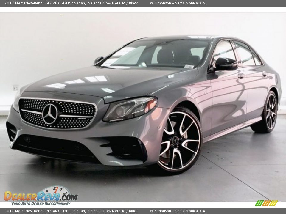2017 Mercedes-Benz E 43 AMG 4Matic Sedan Selenite Grey Metallic / Black Photo #12