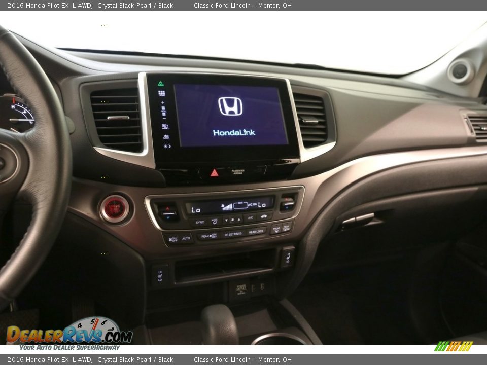 2016 Honda Pilot EX-L AWD Crystal Black Pearl / Black Photo #10