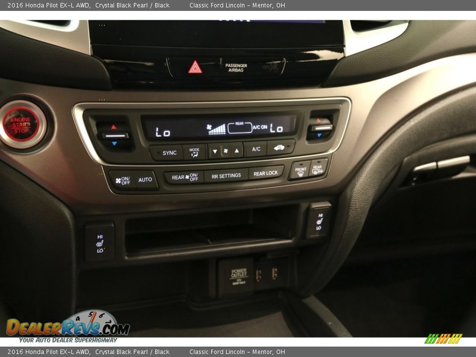 2016 Honda Pilot EX-L AWD Crystal Black Pearl / Black Photo #14