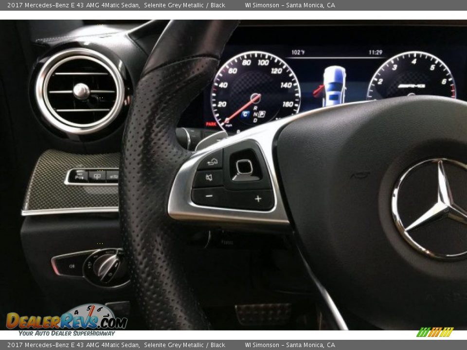 2017 Mercedes-Benz E 43 AMG 4Matic Sedan Selenite Grey Metallic / Black Photo #18
