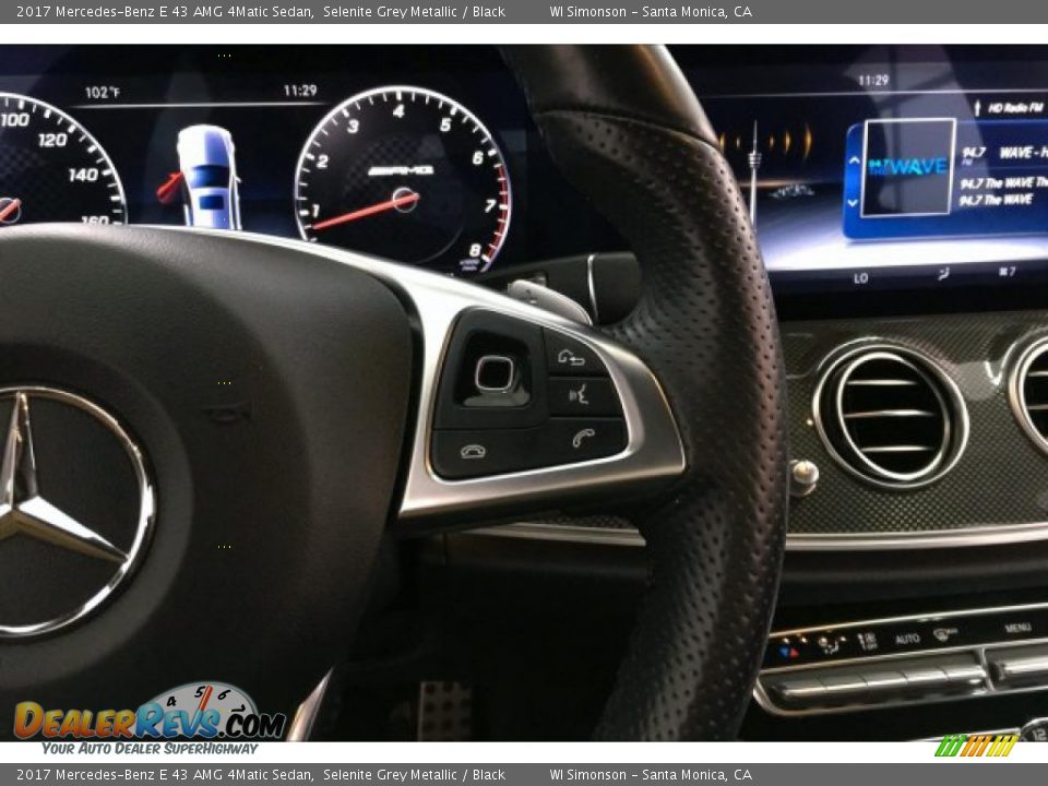 2017 Mercedes-Benz E 43 AMG 4Matic Sedan Selenite Grey Metallic / Black Photo #19