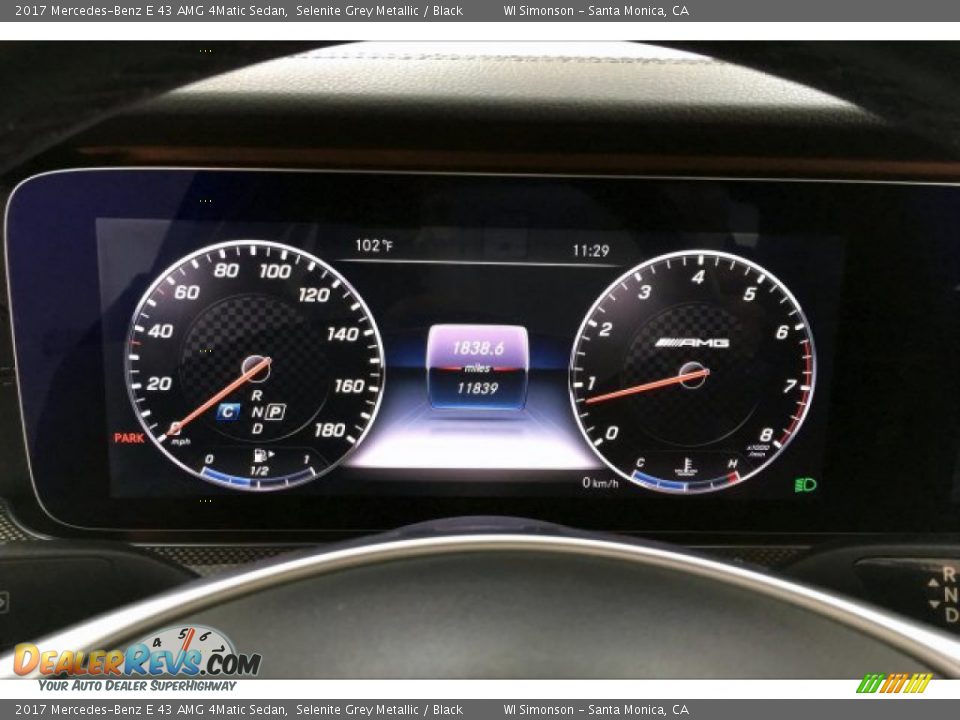 2017 Mercedes-Benz E 43 AMG 4Matic Sedan Selenite Grey Metallic / Black Photo #20