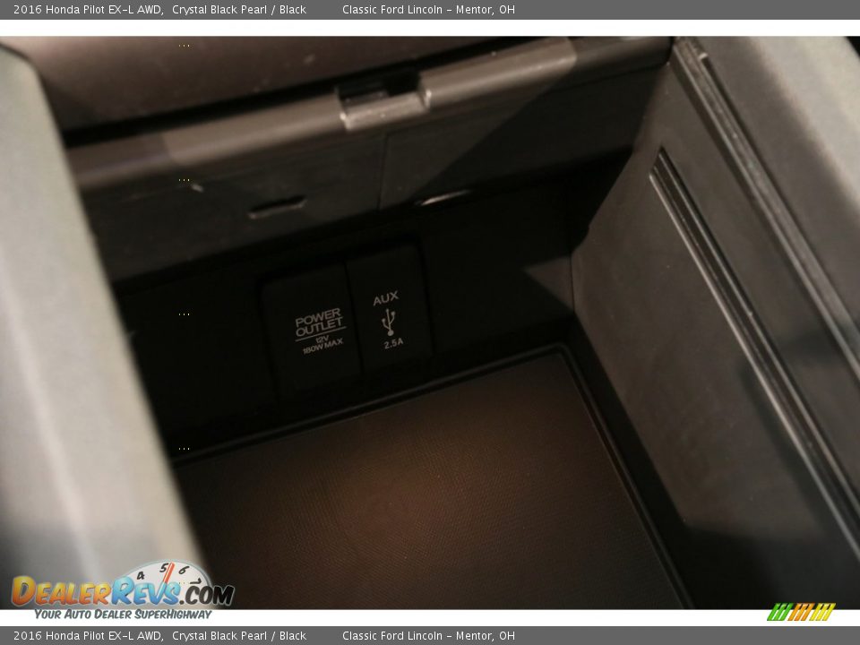 2016 Honda Pilot EX-L AWD Crystal Black Pearl / Black Photo #17