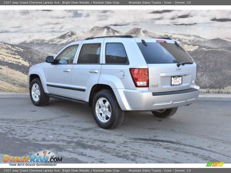 2007 Jeep Grand Cherokee Laredo 4x4 Bright Silver Metallic / Medium Slate Gray Photo #7
