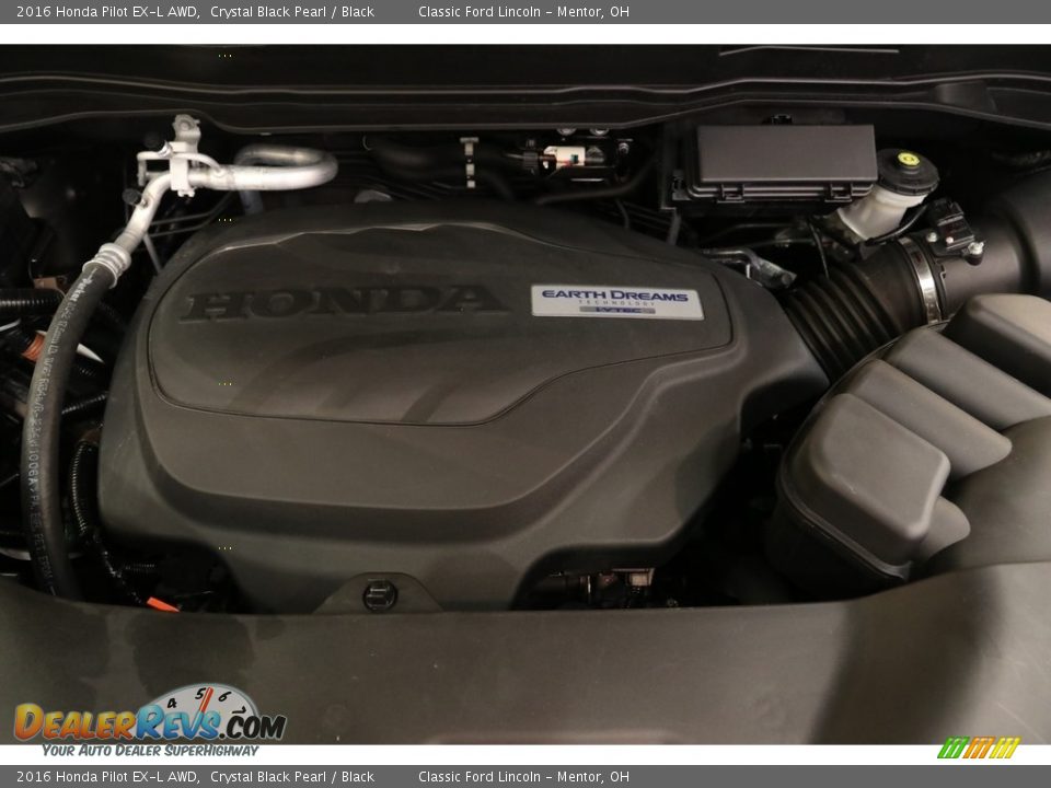 2016 Honda Pilot EX-L AWD Crystal Black Pearl / Black Photo #23